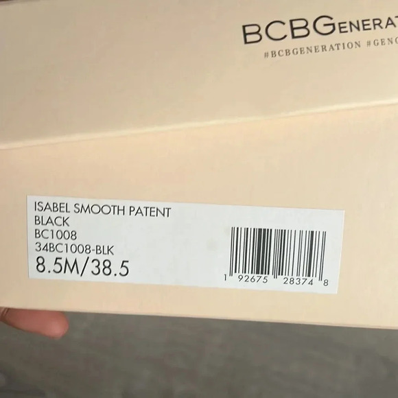 NEW BCBGeneration Isabel Ankle Strap patent leather Sandal - Picture 4 of 4